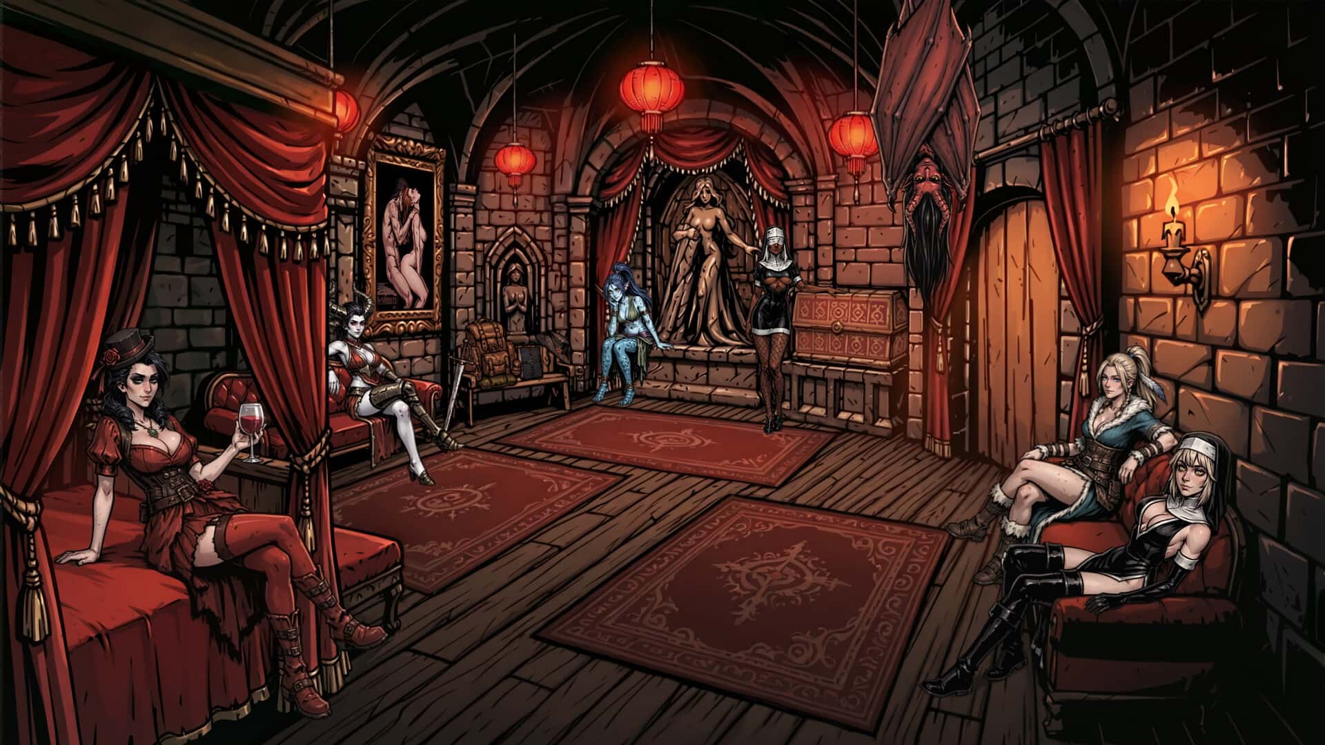 性驱魔：情感忏悔 Sexorci特殊互动: Lust Confession背景